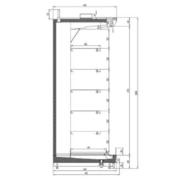 coolssmann-Air-curtain-cabinet-A2-structure