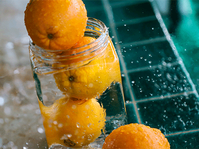 Coolssmann glass door fridge storing Suja organic juice